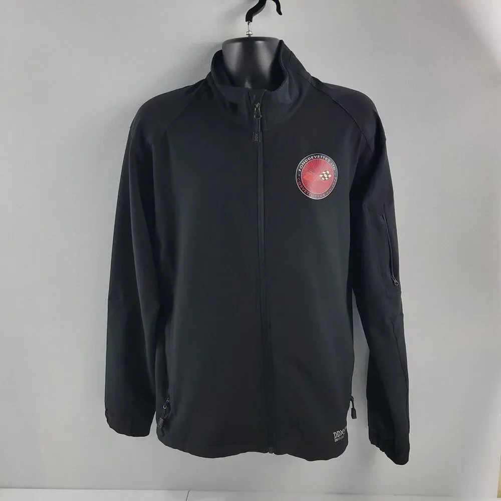 DDX dri-duck full zip jacket mens black XL fonddevetttes corvette club‎ 3413